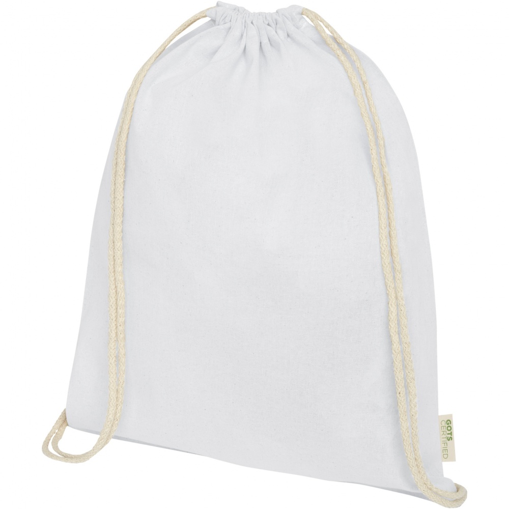 Лого трейд pекламные подарки фото: Orissa 100 g/m² organic cotton drawstring bag 5L