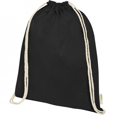 Лого трейд pекламные подарки фото: Orissa 100 g/m² organic cotton drawstring bag 5L