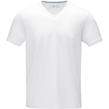 Лого трейд pекламные продукты фото: Kawartha short sleeve men's organic V-neck t-shirt