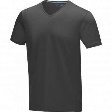 Логотрейд pекламные продукты картинка: Kawartha short sleeve men's organic V-neck t-shirt