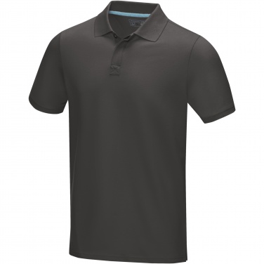 Логотрейд pекламные продукты картинка: Graphite short sleeve men’s organic polo