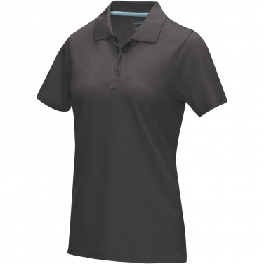 Логотрейд pекламные продукты картинка: Graphite short sleeve women’s organic polo