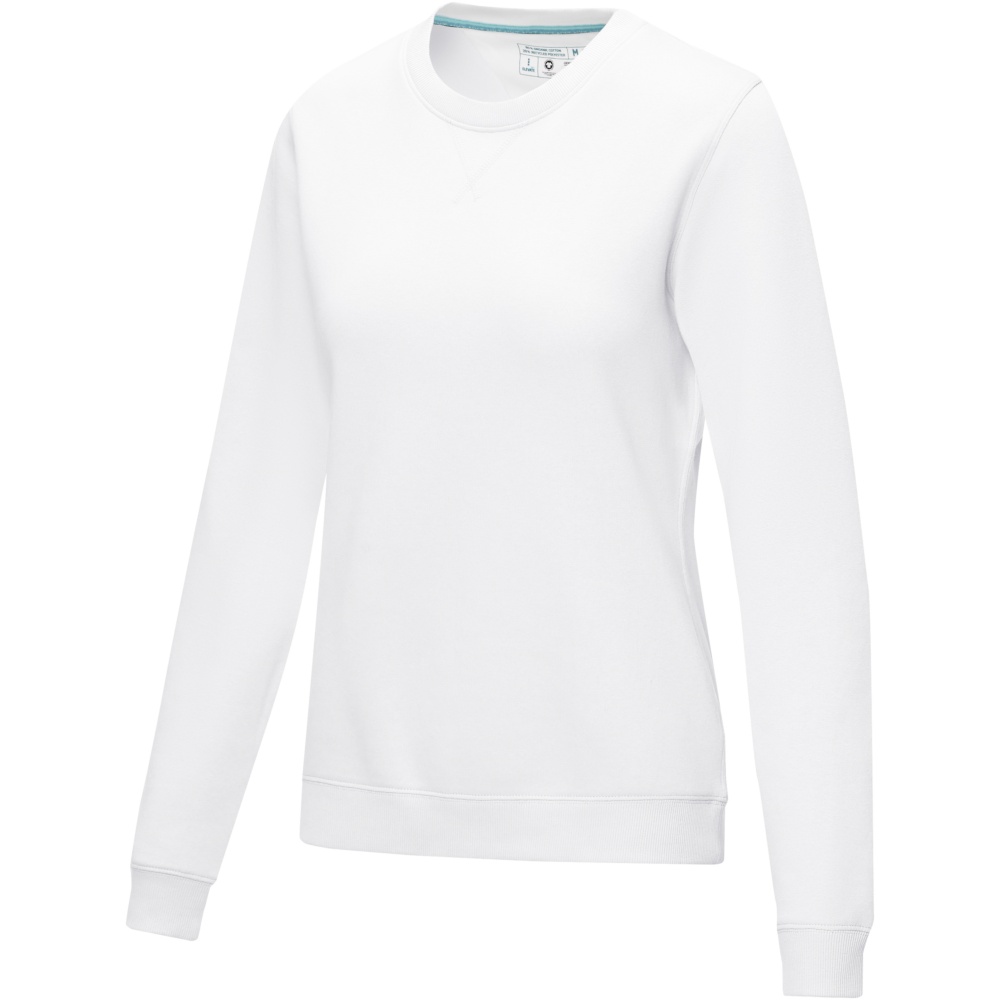 Логотрейд pекламные подарки картинка: Jasper women’s organic recycled crewneck sweater