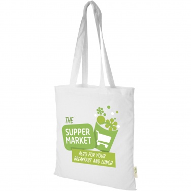 Логотрейд pекламные подарки картинка: Orissa 140 g/m² organic cotton tote bag 7L