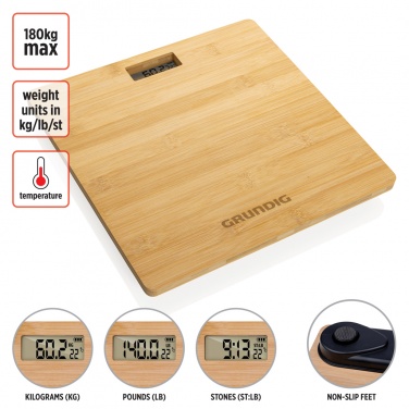 Логотрейд pекламные подарки картинка: Цифровые весы Grundig Bamboo