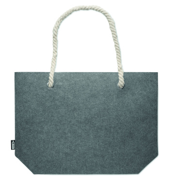 Лого трейд бизнес-подарки фото: RPET felt beach bag