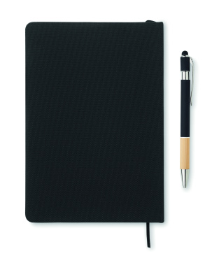 Лого трейд pекламные продукты фото: A5 RPET notebook with pen