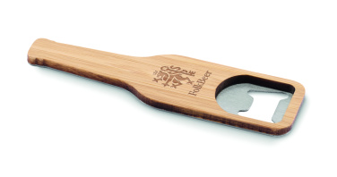 Лого трейд pекламные cувениры фото: Bamboo bottle opener