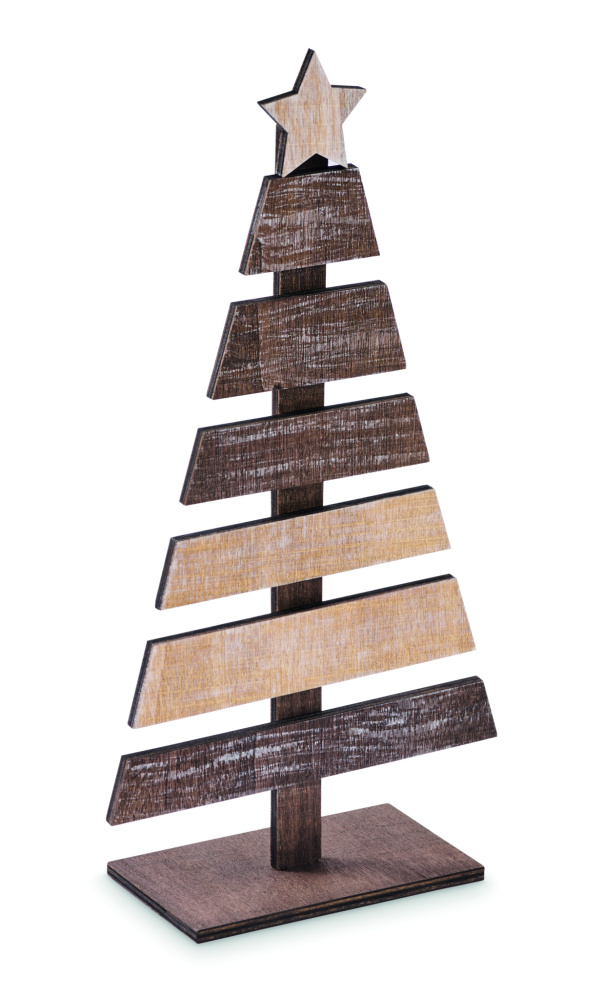 Логотрейд pекламные продукты картинка: Wooden Christmas tree