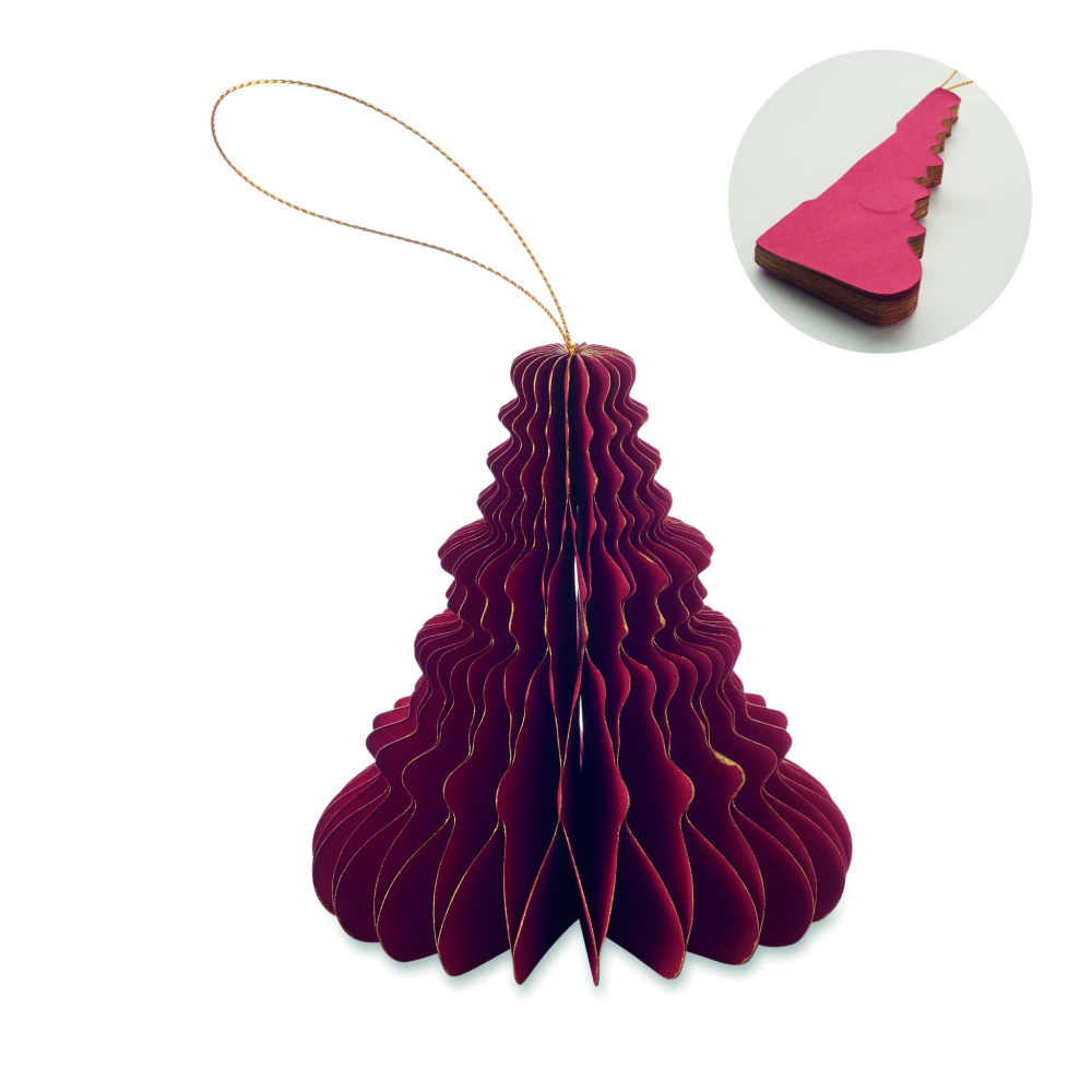 Логотрейд pекламные подарки картинка: Christmas paper tree hanger