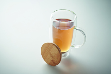 Лого трейд pекламные cувениры фото: Double wall glass mug 450ml