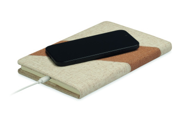 Логотрейд бизнес-подарки картинка: A5 notebook with 15W charger