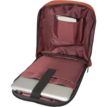 Лого трейд бизнес-подарки фото: Рюкзак Luma для ноутбука с диагональю экрана 15 дюймов с защитой от кражи объемом 10 л из материала, переработанного по стандарту GRS