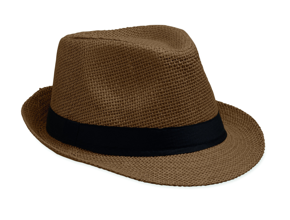 Логотрейд pекламные cувениры картинка: Paper straw hat