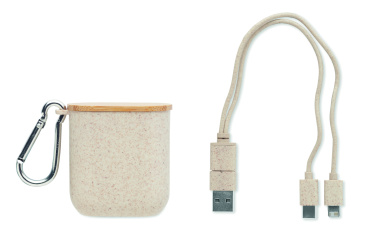 Лого трейд pекламные cувениры фото: Cable set in case