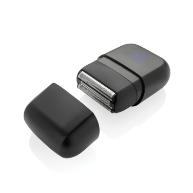 Логотрейд pекламные продукты картинка: Аккумуляторная дорожная бритва TrimBlade, степень защиты IPX7.