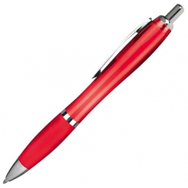 : Plastic ball pen ' Moscow'  color red