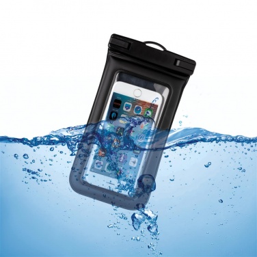: IPX8 vattentätt flytande mobilfodral, svart