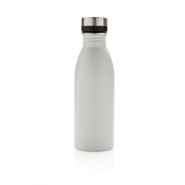 : Lyxig vattenflaska i stainless steel, vit