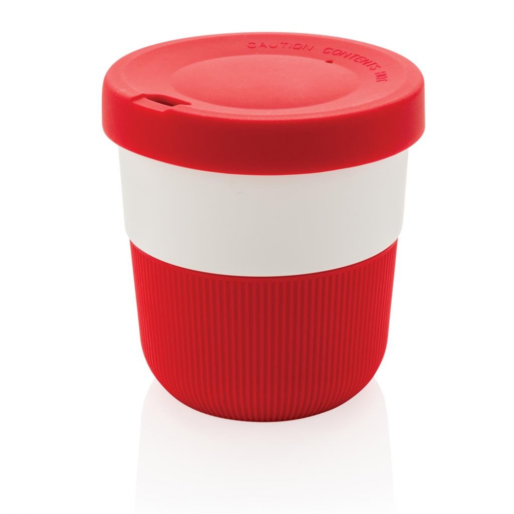 : PLA cup coffee to go 280ml, röd