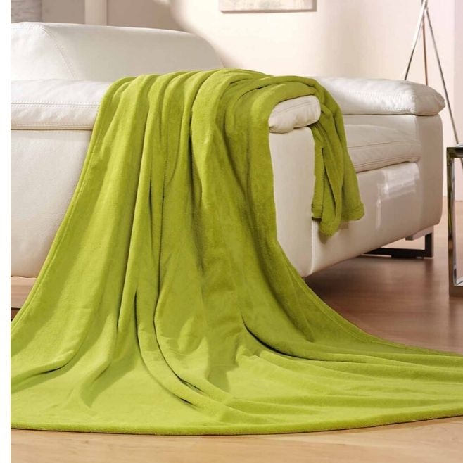 : Memphis fleece filt, grön