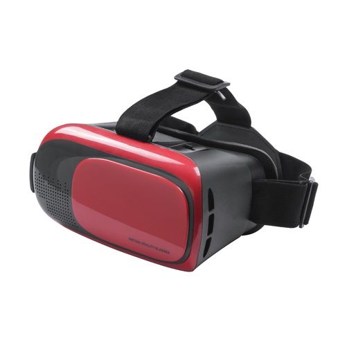 : Set med virtuell verklighet, röd färg