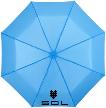 : 21,5" Ida 3-sektions paraply, ljusblå