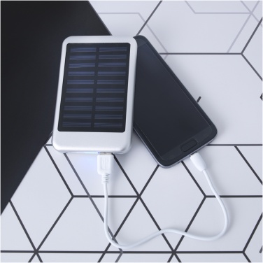 Logotrade reklamprodukter bild: Bask 4000 mAh soldriven powerbank