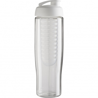 Logotrade profilreklam bild: H2O Active® Tempo 700 ml sportflaska med uppfällbart lock och fruktbehållare