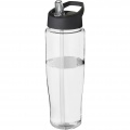 H2O Active® Tempo 700 ml sportflaska med piplock, Transparent / Solid svart