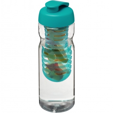 : H2O Active® Base 650 ml sportflaska med uppfällbart lock och fruktbehållare