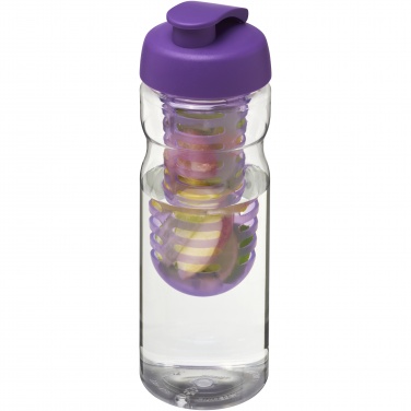 : H2O Active® Base 650 ml sportflaska med uppfällbart lock och fruktbehållare