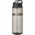 H2O Active® Treble 850 ml sportflaska med piplock, Träkol / Solid svart