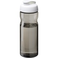 H2O Active® Eco Base 650 ml sportflaska med uppfällbart lock, Träkol / Vit