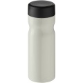 H2O Active® Eco Base 650 ml vattenflaska med skruvlock, Elfenbensvit / Solid svart