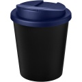 Americano® Espresso Eco 250 ml återvunnen termomugg med spillsäkert lock , Solid svart/blå