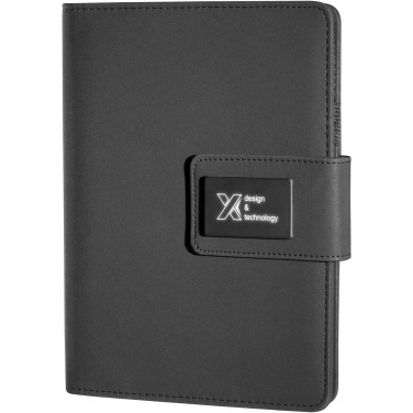 Logotrade kampanjprodukter bild: SCX.design O16 light-up A5-anteckningsbok med powerbank