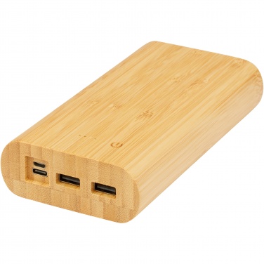 Logotrade profilreklam bild: Tulda 20,000 mAh powerbank i bambu