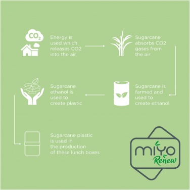 Logotrade profilprodukter bild: MIYO Renew lunchlåda i dubbla lager