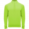 Epiro långärmad unisex sweatshirt med kvartslång dragkedja, Fluor Grön