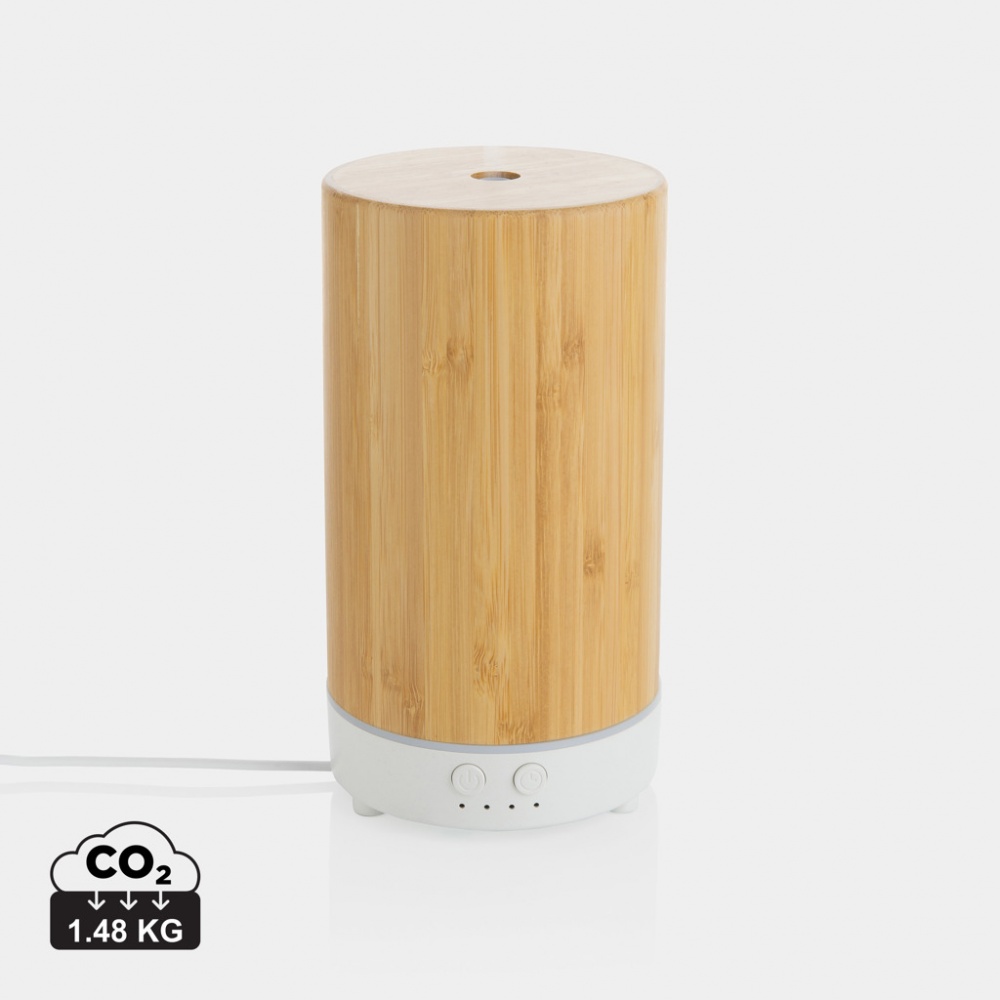 Logotrade presentreklam bild: RCS recycled plastic and bamboo aroma diffuser