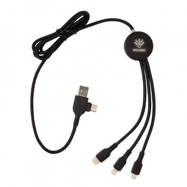 Logotrade profilprodukter bild: Light up logga 6-i-1 kabel