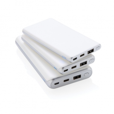 Logotrade profilreklam bild: Ultrasnabb 10.000 mAh powerbank med PD