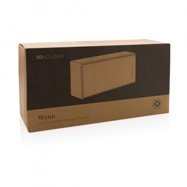 Logotrade reklamprodukter bild: Wynn 20W bambu trådlös högtalare