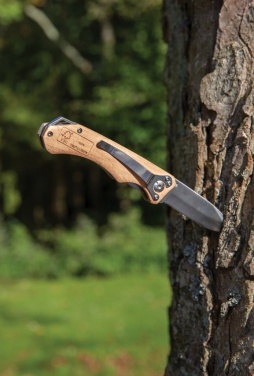 Logotrade profilprodukter bild: Outdoor-kniv i trä