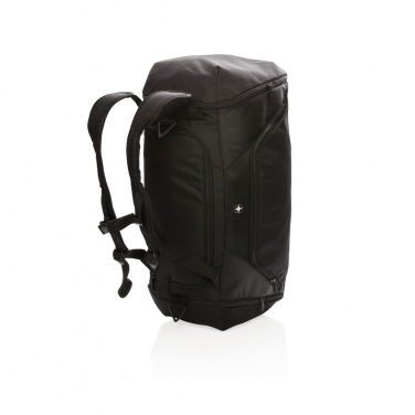 Logotrade profilprodukter bild: Swiss Peak RFID sport duffle & ryggsäck