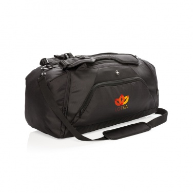 Logotrade presentreklam bild: Swiss Peak RFID sport duffle & ryggsäck