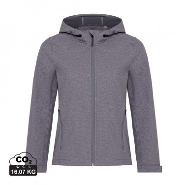 Logotrade kampanjprodukter bild: Iqoniq Makalu soft shell damjacka i återvunnen polyester