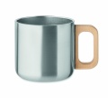 Mugg dubbelvägg 350 ml, Matt Silver