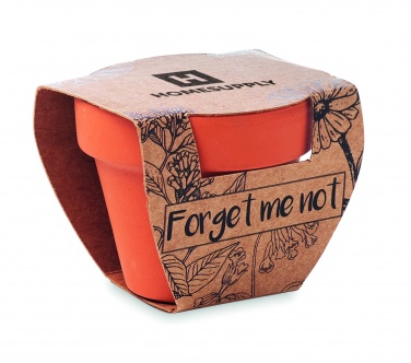 Logotrade kampanjprodukter bild: Terracotta skål 'forget me not'